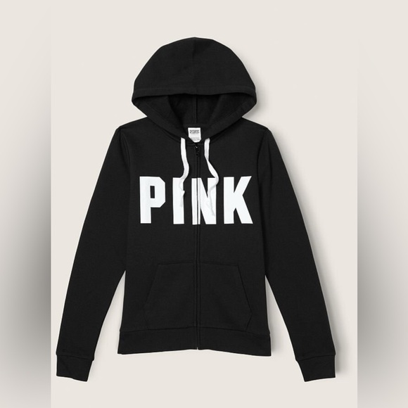 PINK Victoria's Secret Jackets & Blazers - 🖤PINK V.S Zip Up Hoodie🖤